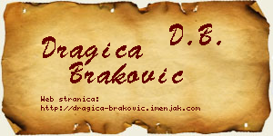 Dragica Braković vizit kartica